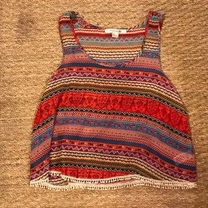 Tribal Print Top